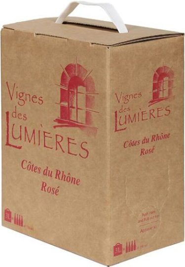 2021 Clos de Lumieres  Southern Rhone Cotes du Rhone 3 liter BOX Rose